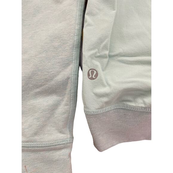 Lululemon Crew Neck Sweatshirt Long Sleeves Aqua / Teal Color Size 4 - Picture 8 of 9
